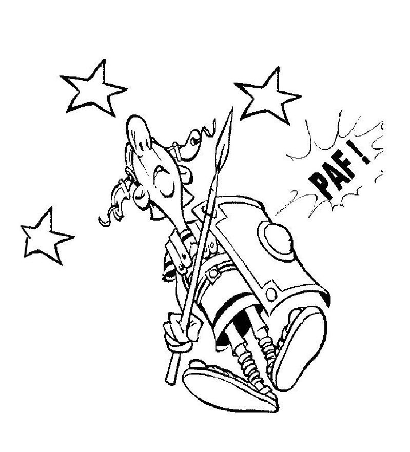 coloriage le soldat romain s envole